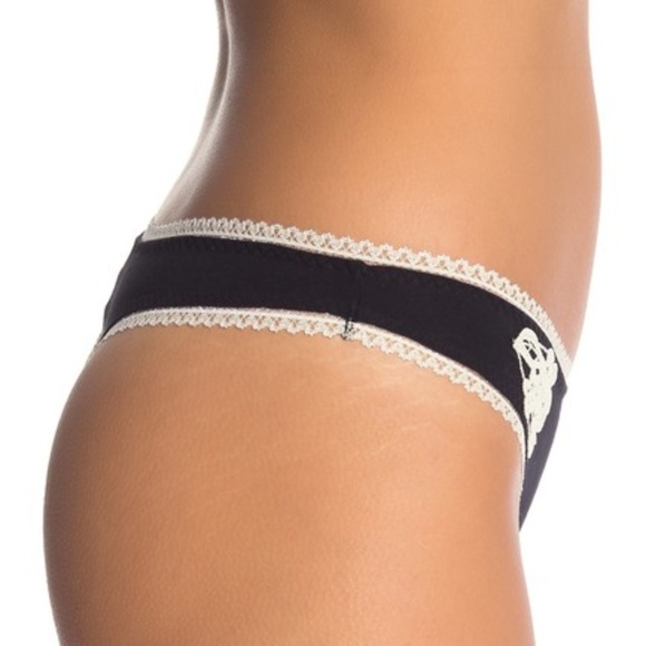 Free People Cheyenne Floral Embroidered Thong - Picture 2 of 7